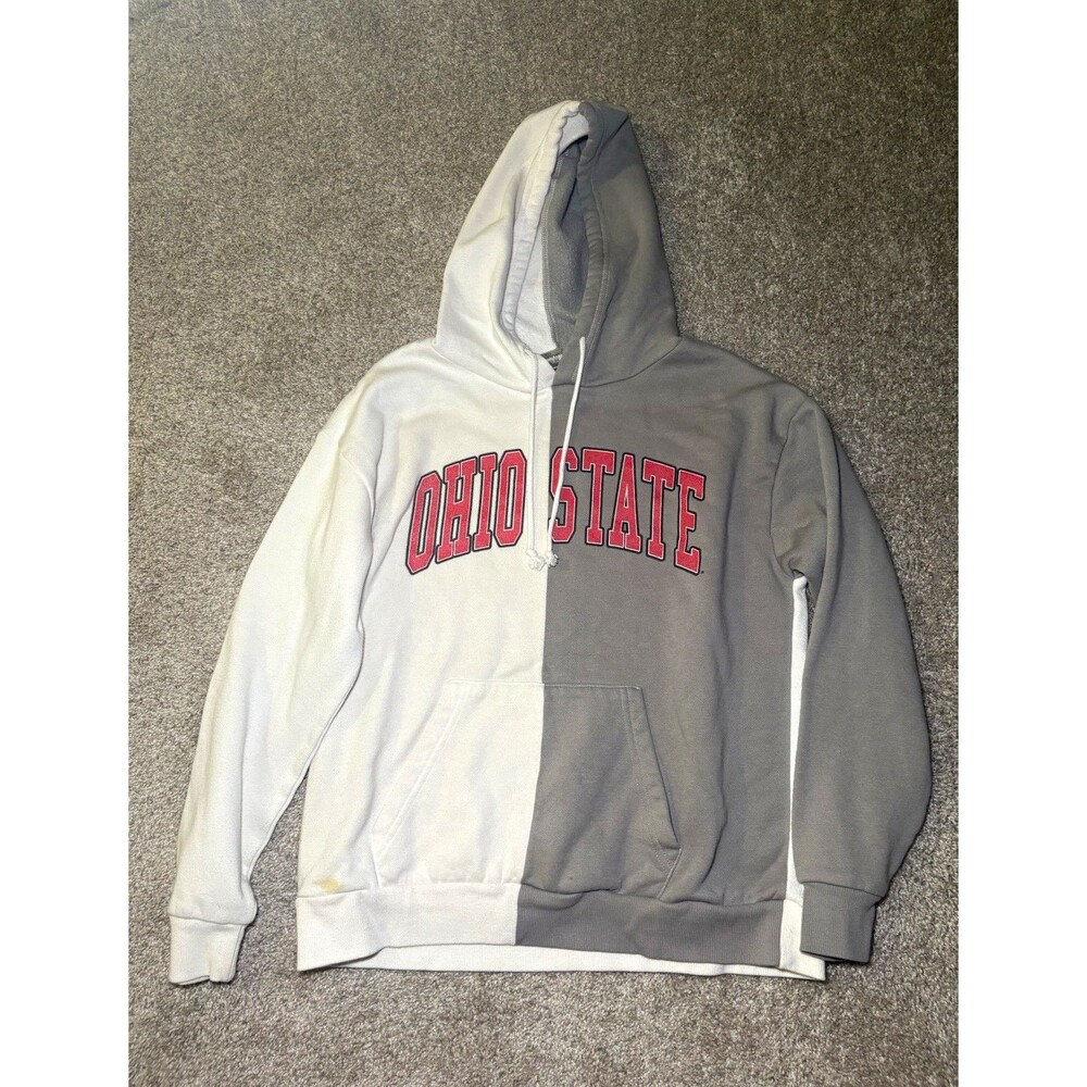 Game day Couture Ohio State Buckeyes Gray/White Hoodie Sweatshirt Size S